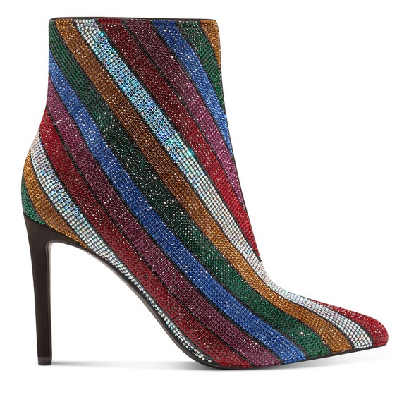 NWT INC International Concepts Reisa Colorful Rhinestone Booties - Size 9 - Picture 2 of 15